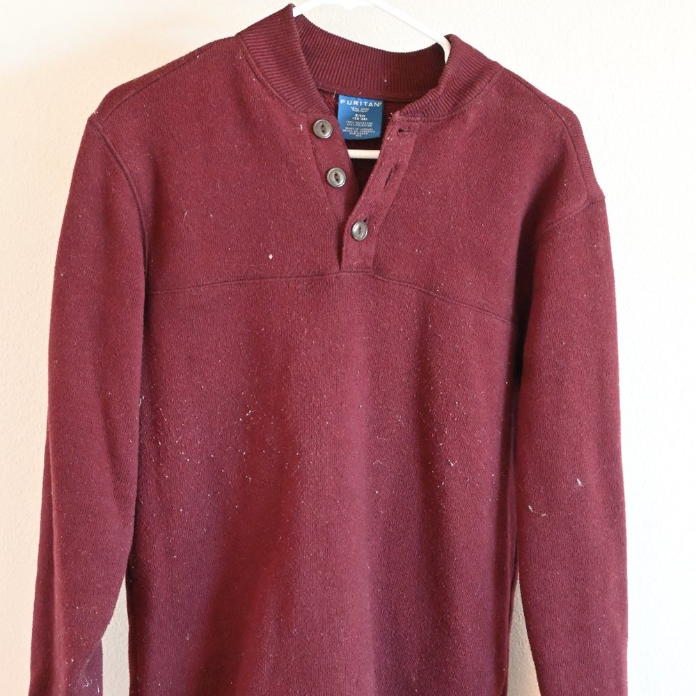 Maroon Puritan Pullover